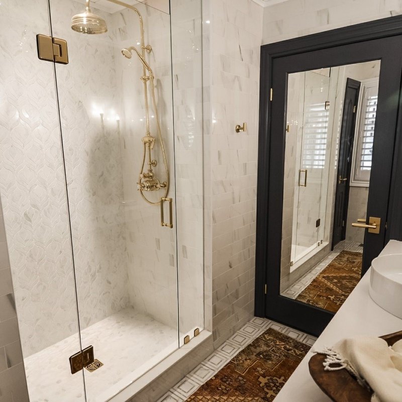 custom tiled shower
