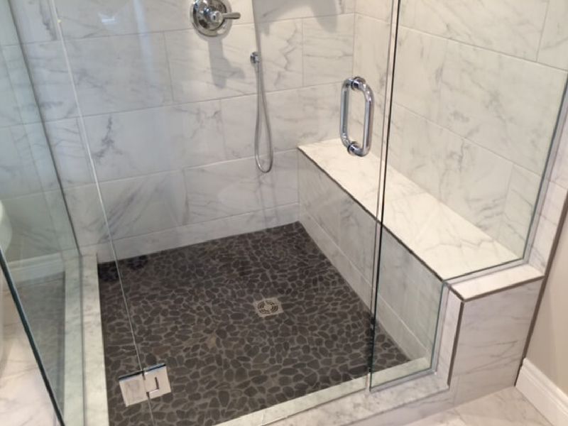 Custom tiled shower 1