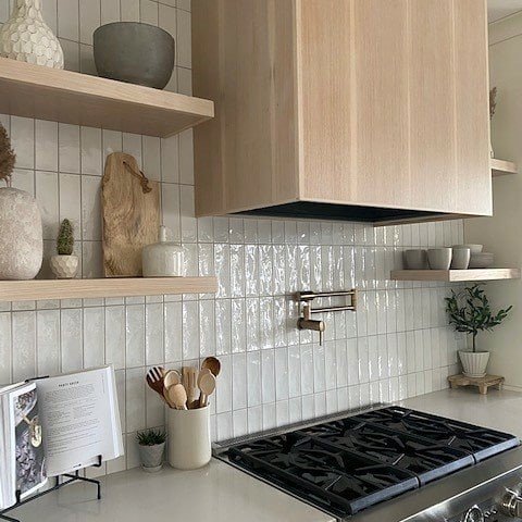 custom tiled backsplash