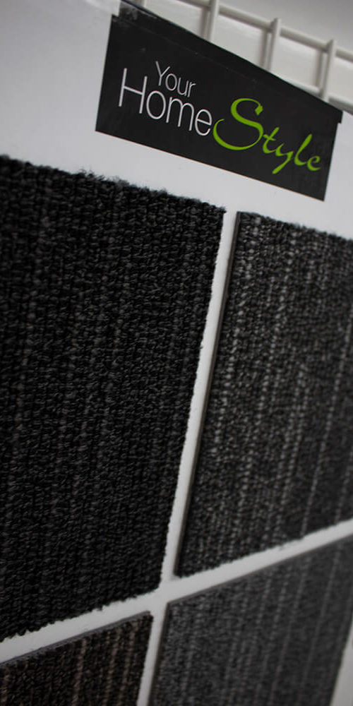 Dark colored thin carpet samples